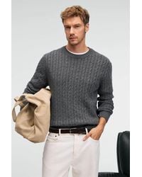 Grimelange - Cable Knit Crew Neck Jumper - Lyst