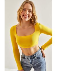 Bianco Lucci - Basic Cropped Top - Lyst
