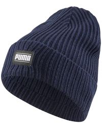 PUMA - Classic Cuff Ribbed Beanie Hat - Lyst