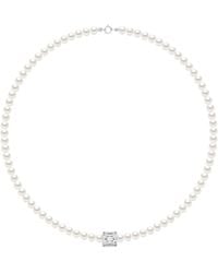 Ateliers Saint Germain - Necklace Row Of Real Cultured Freshwater Pearls Semi Round 5-6 Mm - Lyst