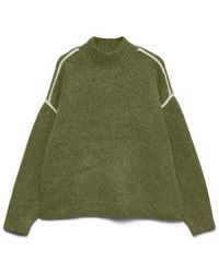 Vero Moda - Vmboom Piping High Neck Pullover - Lyst