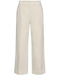 BOSS - Tahiana Katoenen Rechte Broek - Lyst