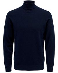 Only & Sons - Blauwe Polyester Coltrui - Lyst