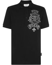 Philipp Plein - Polo Shirt Ss Strass Tattoo - Lyst