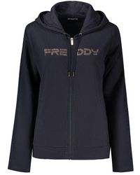 Freddy - Blauwe Katoenen Sweater - Lyst