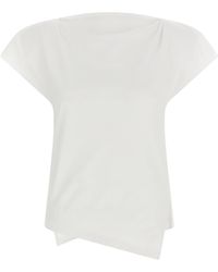 Isabel Marant - Sebani Asymmetrisch Katoenen T-Shirt - Lyst