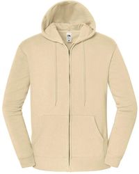 Fruit Of The Loom - Iconic Premium Hooded Sweat Jacket (Desert) - Lyst