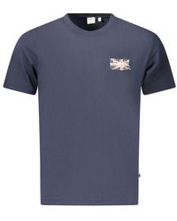 Pepe Jeans - Blauwe Katoenen T-Shirt Voor Mannen - Lyst