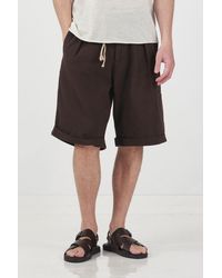 Giesto - Mid Waist Relaxed Fit Wide Leg Shorts With Pockets - Lyst