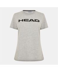 Head - Lucy-Jersey T-Shirt Met Ronde Hals En Korte Mouwen Voor (Donkergrijs) - Lyst