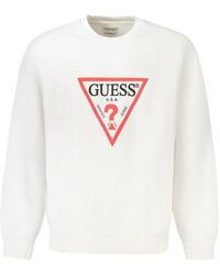 Guess - Witte Katoenen Trui - Lyst