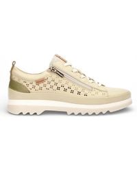 Pikolinos - Apple Leather Lace Up Zip Trainer Sneaker Shoes - Lyst