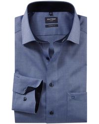 Olymp - Modern Fit Overhemd Structuur Non Iron - Lyst