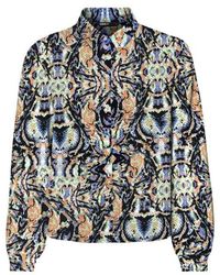 ONLY - Onlnova Life Vis Ls Emma Shirt Aop Color - Lyst