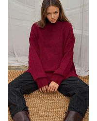 Hiccup - Cozy Crew Neck Knit Sweater - Lyst