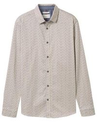 Tom Tailor - Printed Stretch Shirt Dessin - Lyst