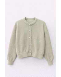 MixRay - Oversized Jacquard Button Cardigan - Lyst