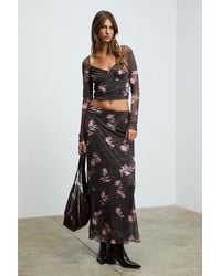 Grimelange - High Waist Leopard Maxi Skirt - Lyst
