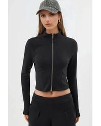 Busem - Körpernahe Strickjacke Mit Reißverschluss - Lyst