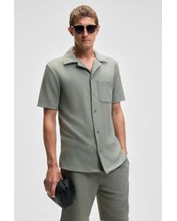Grimelange - Knitted Open Collar Button Shirt - Lyst