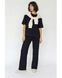Bianco Lucci - Two-Piece T-Shirt And Wide-Leg Trouser Set - Lyst