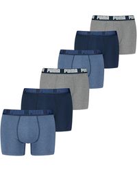 PUMA - Basic Boxer 6P Ecom Boxershorts - Lyst