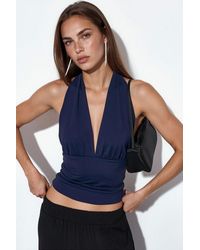 Busem - Fitted Halterneck Tie Top - Lyst