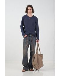 Giesto - Cotton Long-Sleeve Crew Neck T-Shirt - Lyst