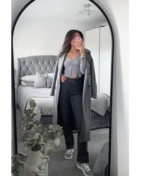 Hiccup - Solid V Neck Cropped Cardigan - Lyst
