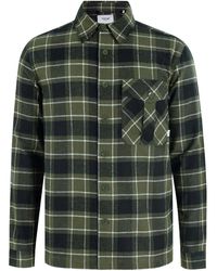 Firetrap - Herenoverhemd Met Lange Mouwen, Ruitjespatroon En Zakken Van Anthm (Leger Khaki) - Lyst