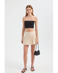 Hiccup - High Waist Pleated Mini Skirt - Lyst