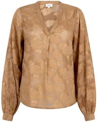 Aaiko - Blouse Lange Mouw Alana Chiffon 509 - Lyst