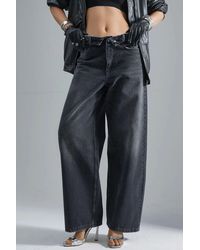 Hiccup - Squalo Low Waist Wide Leg Denim Jeans - Lyst