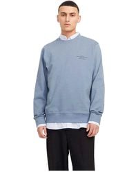 Jack & Jones - Jack And Jones Sweatshirt Met Ronde Hals En Logo (Vuursteen) - Lyst