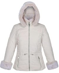 Regatta - Ladies Willabella Faux Fur Trim Jacket (Light Vanilla) - Lyst