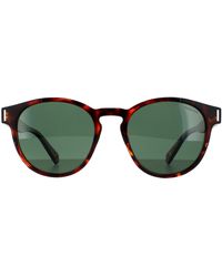 Polaroid - Round Dark Havana Polarized Sunglasses - Lyst
