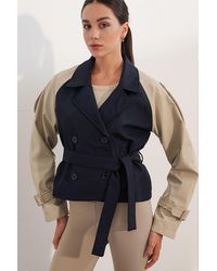 Bigdart - Short Belted Trench Coat - Lyst