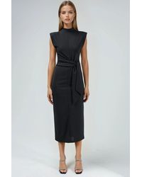 Busem - Kleid Mit Stehkragen Und Midi-Länge - Lyst