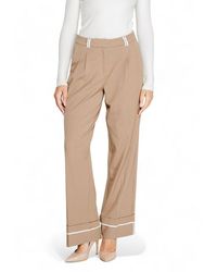 ONLY - Enkel Bruine Gerecycleerde Polyester Casual Broek - Lyst