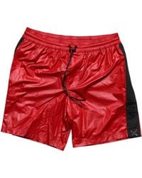 Dolce & Gabbana - Rode Polyester Strandshorts 2-Delige Badmode - Lyst