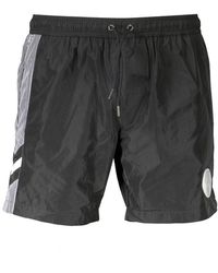 KARL LAGERFELD - Gestreepte Zijden Zwemshorts - Lyst