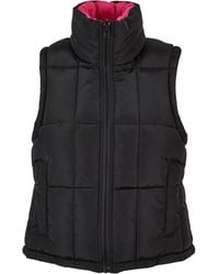 Urban Classics - Omkeerbaar Gewatteerd Gilet Fuchsia) - Lyst