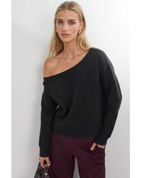 Busem - Asymmetrical Collar Relaxed Fit Sweatshirt - Lyst