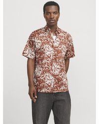 Jack & Jones - Jorjoshua Split Aop Shirt Ss Ln - Lyst