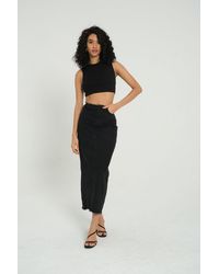 Hiccup - Crew Neck Basis Crop Top - Lyst