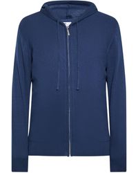 Mo - Jas Met Capuchon Marine - Lyst