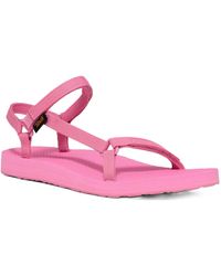 Ted Baker - Teva Original Universal Slim Fuchsia Sandals - Lyst
