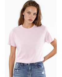 Busem - Plain Crew Neck Cotton T-Shirt - Lyst