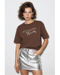 Bianco Lucci - Oversized Printed Cotton Jersey T-Shirt - Lyst