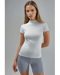 Busem - Fitted Half Turtleneck Cotton Blouse - Lyst